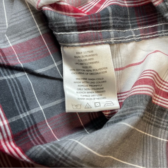 Levi’s pearl snap casual button down long sleeve shirt size XL western cowboy - Picture 6 of 7